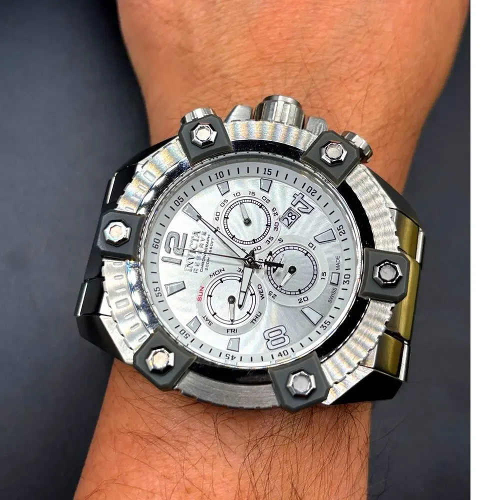 Invicta Reserve Octane 15824 Swiss Made Chronograph 56mm Watch Full Set